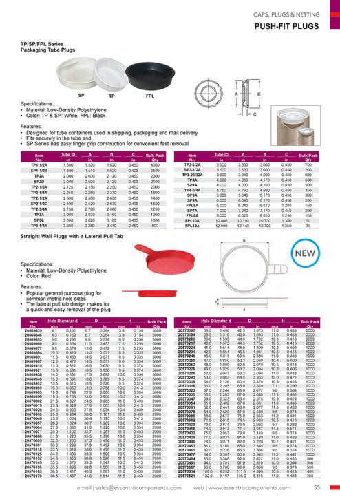 Parallel Protection Plug Yellow 0.601 in LDPE